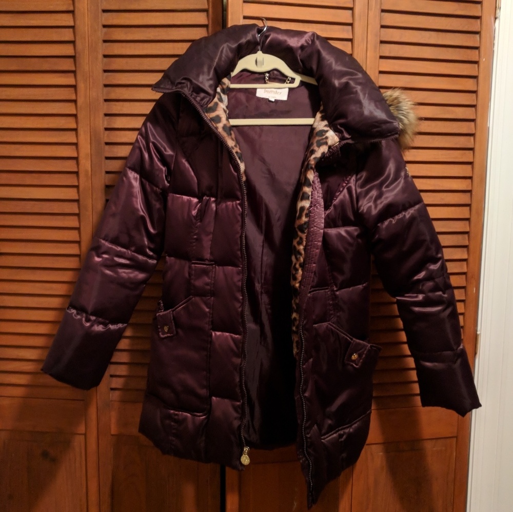 Laundry Purple Puffer with belt